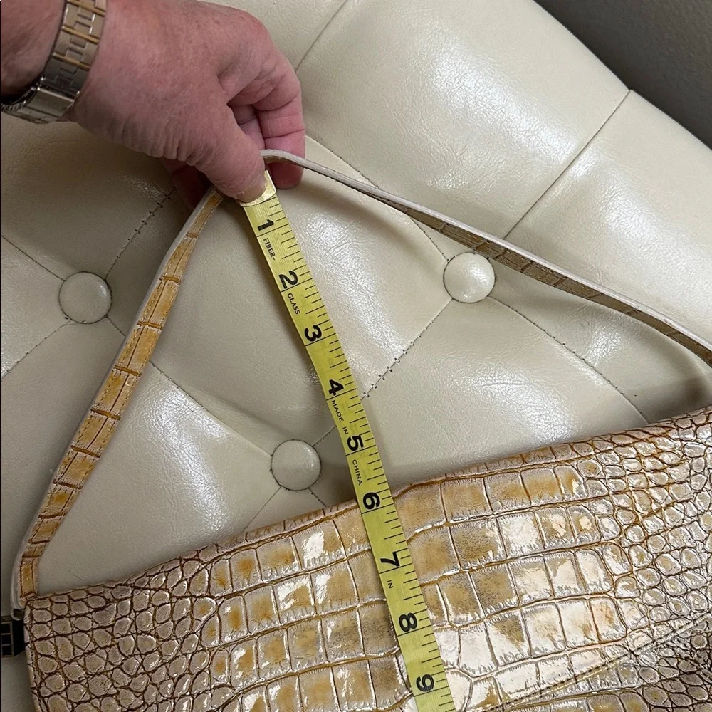 Helen Welsh Real Leather Croc-Embossed Bag